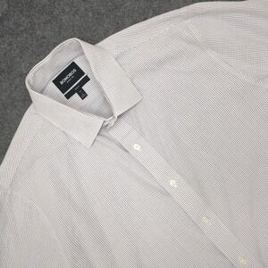 BONOBOS Wrinkle Free Slim Fit Dress Shirt‎ Mens Size Large Check Pattern